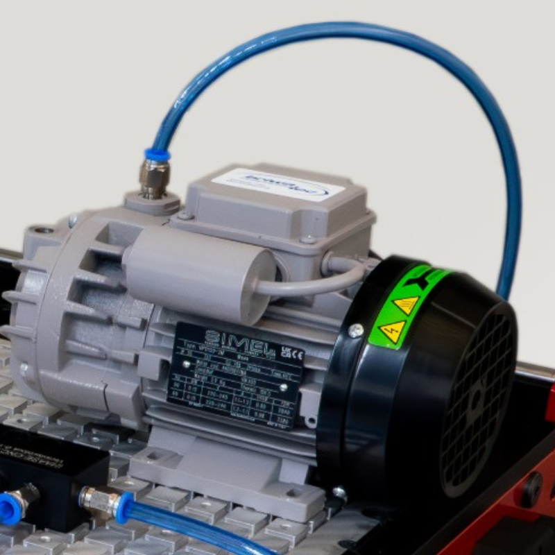 Drehschieber-Vakuumpumpe – Zirkon D005V | trockenlaufend | 5–6 m³/h | 0,12 kW | IP55 Drehschieber-Vakuumpumpe – Zirkon D005V | trockenlaufend | 5–6 m³/h | 0,12 kW | IP55