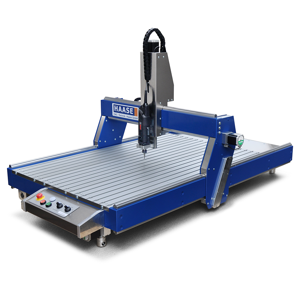 Haase AL1265 Profi CNC-Fräsmaschine mit großem T-Nutentisch, Kugelumlaufspindeln und WINPC NC NET Steuerung